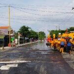 Jalan kaligawe ditutup